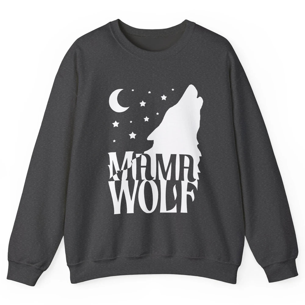 Wolf Pack Wolf Family Mama Wolf Matching Family Outfit Unisex Crewneck Sweatshirt