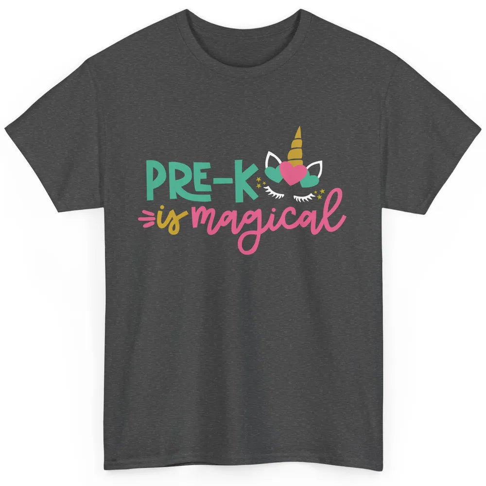 Unicorn Pre-K is Magical Preschool Squad Teacher Student Classic Unisex T-Shirt