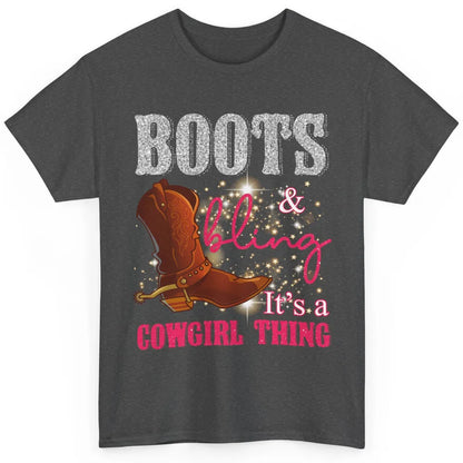 Western Country Cowgirl Thing Boots Bling Women Rodeo Cowboy Classic Unisex T-Shirt