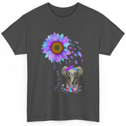 Sunflower Elephant Suicide Prevention Choose To Keep Going Classic Unisex T-Shirt