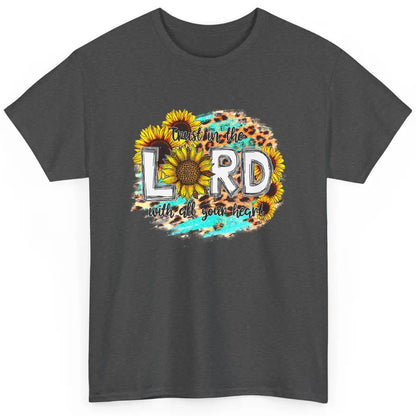 Trust In Lord Leopard Sunflower God Christian Jesus Christ Classic Unisex T-Shirt