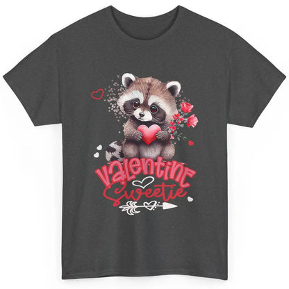 Adorable Baby Raccoon Cute Happy Valentine Sweetie Opossum Classic Unisex T-Shirt