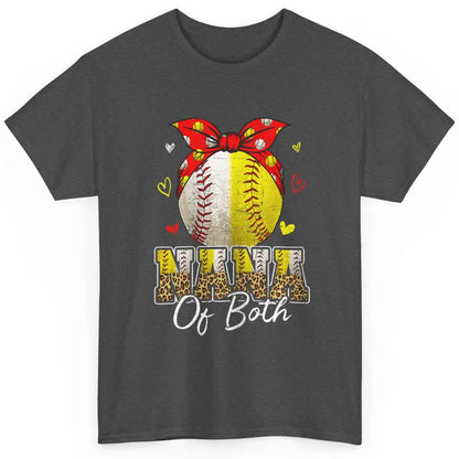 Women Baseball Softball Nana Of Both Mothers Day Sports Game Classic Unisex T-Shirt