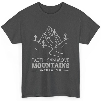 Faith Move Mountains Retro Jesus Christian Cross Bible Verse Classic Unisex T-Shirt