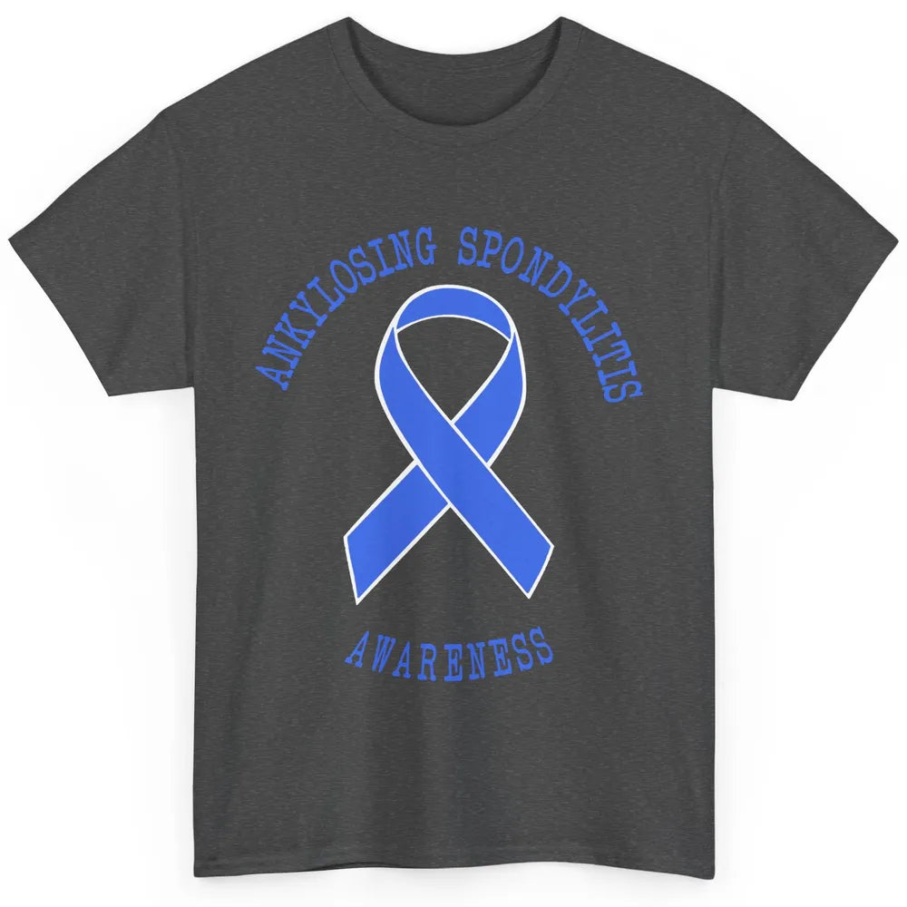 Ankylosing Spondylitis Awareness Support Blue Ribbon Gift Classic Unisex T-Shirt