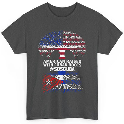 American Raised With Cuban Roots Cuban Flag Cuban Tree Classic Unisex T-Shirt