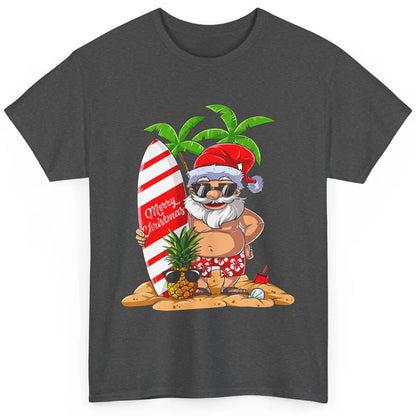 Christmas in July Santa Hawaii Surfing Summer Christmas Classic Unisex T-Shirt