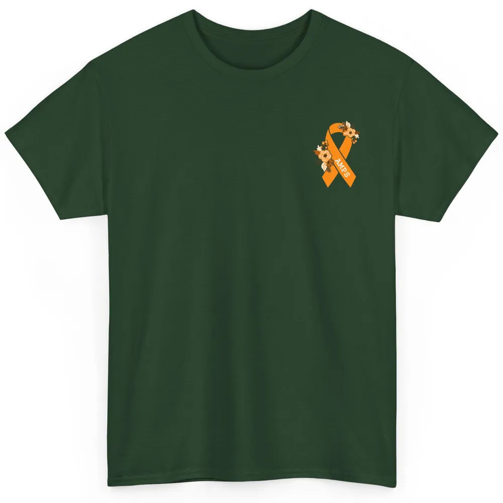 Amplified Musculoskeletal Pain Syndrome AMPS Orange Ribbon Classic Unisex T-Shirt