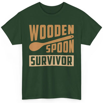 Wooden Spoon Survivor Proud Adult Humorous Kids Gift Classic Unisex T-Shirt