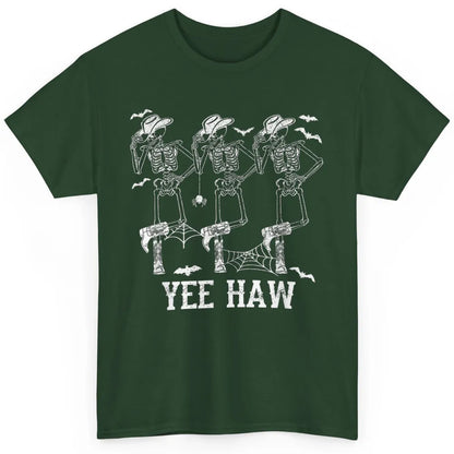 Yee Haw Skeleton Dancing Cowboy Boots Howdy Western Rodeo Classic Unisex T-Shirt