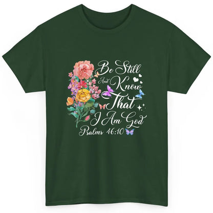 Christian Bible Verse Butterfly Flower Faith God Jesus Women Classic Unisex T-Shirt