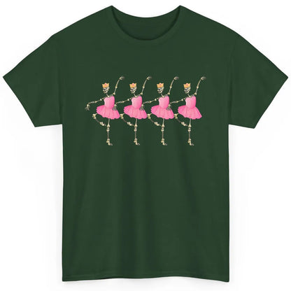 Dancing Skeleton Ballerina Ballet Dancer Spooky Halloween Classic Unisex T-Shirt