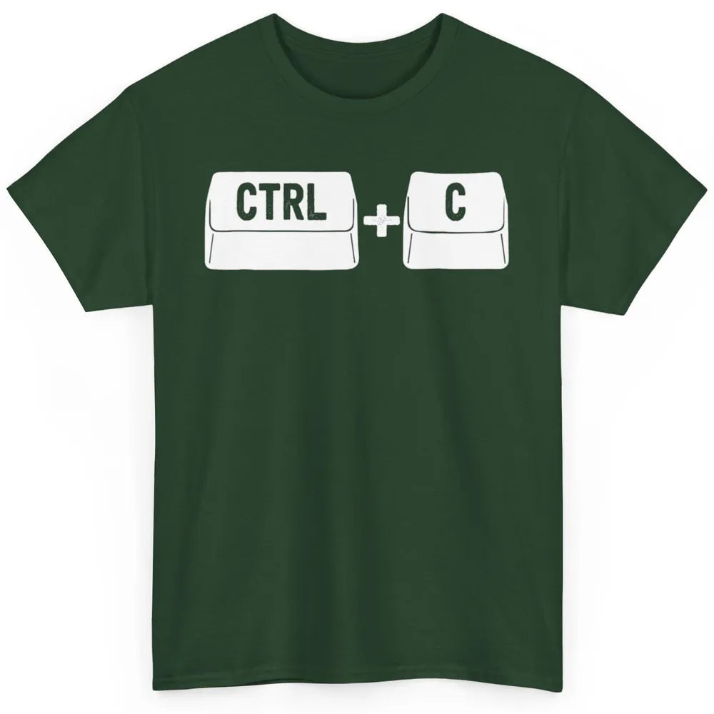 Ctrl C Copy Matching Family Software Engineer Programmer Classic Unisex T-Shirt