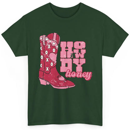 Cowgirl Boots Cowboy Honey Valentines Day Howdy Boho Love Classic Unisex T-Shirt