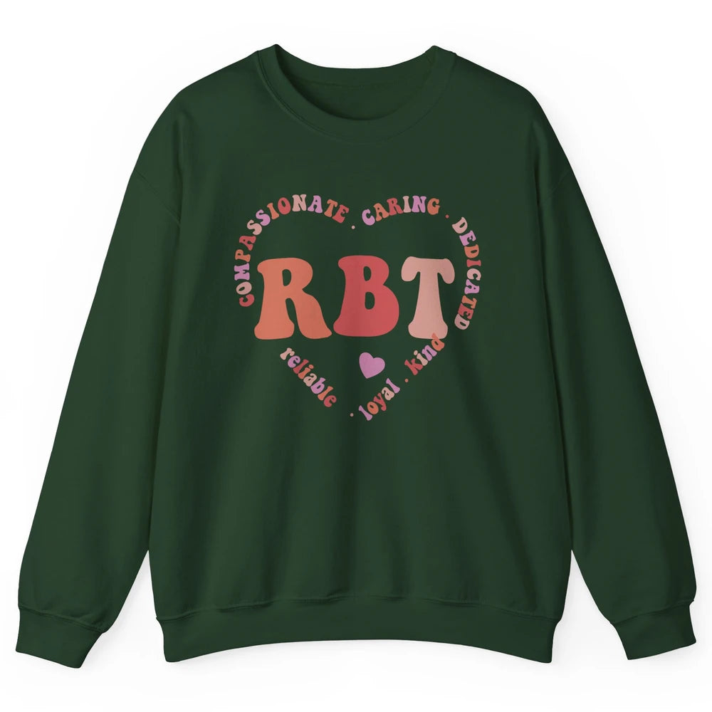 ABA Therapist Valentines Day Applied Behavior Analysis Heart Unisex Crewneck Sweatshirt