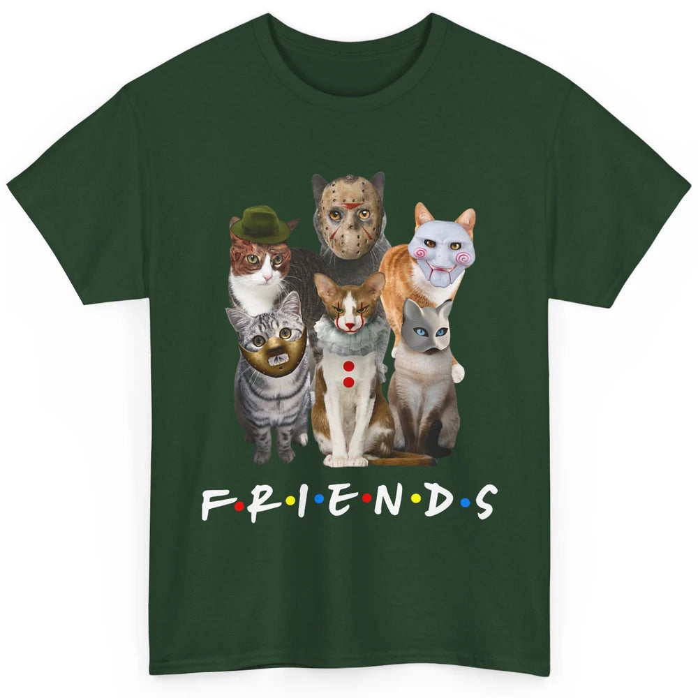 Funny Cat Horror Cat Clown Face Scary Halloween Costume Gift Classic Unisex T-Shirt