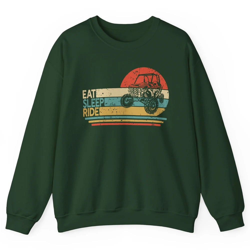 Vintage Eat Sleep Ride XSX Life UTV Offroad Mud Riding Gift Unisex Crewneck Sweatshirt