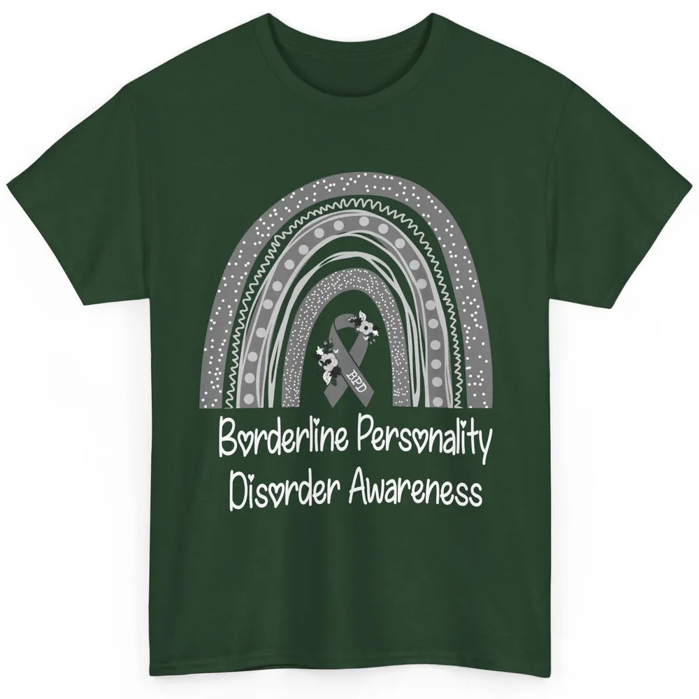 Borderline Personality Disorder Awareness BPD Gray Rainbow Classic Unisex T-Shirt