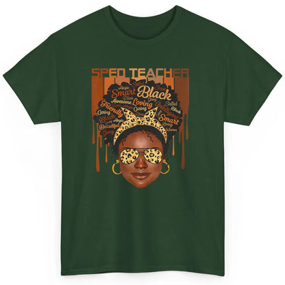 Black Woman Sped Teacher Afro Melanin Special Education SLP Classic Unisex T-Shirt