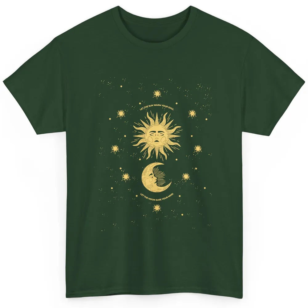 Celestial Mystical Sun Moon Gothic Boho Bohemian Astrology Classic Unisex T-Shirt