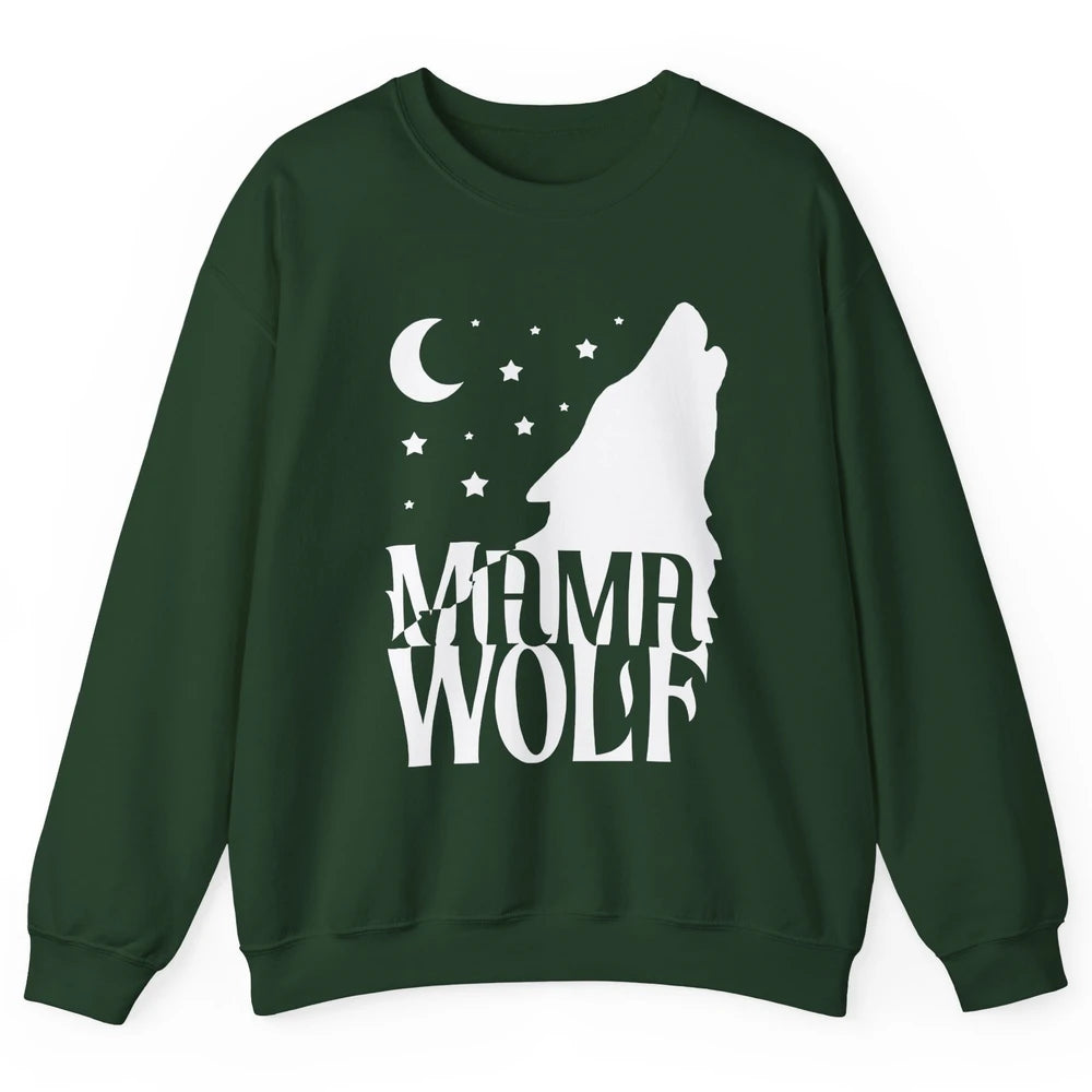 Wolf Pack Wolf Family Mama Wolf Matching Family Outfit Unisex Crewneck Sweatshirt