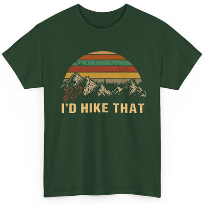 Vintage Mountain Hiking Boots I'd Hike That Adventure Hikers Classic Unisex T-Shirt