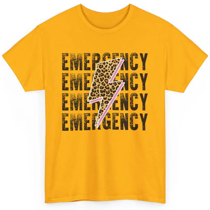 Emergency Room Nurse Department ER Leopard Lightening Retro Classic Unisex T-Shirt