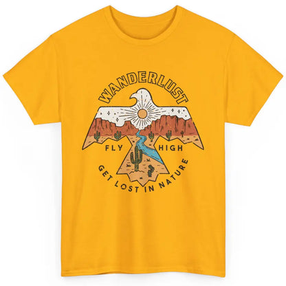 Vintage Eagle Desert Wanderlust Get Lost In Nature Outdoor Classic Unisex T-Shirt