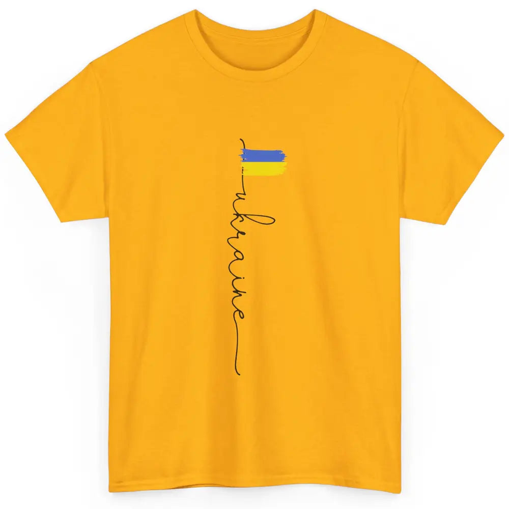 Ukraine Flag Support for Ukraine Ukraine Travel Lovers Gift Classic Unisex T-Shirt