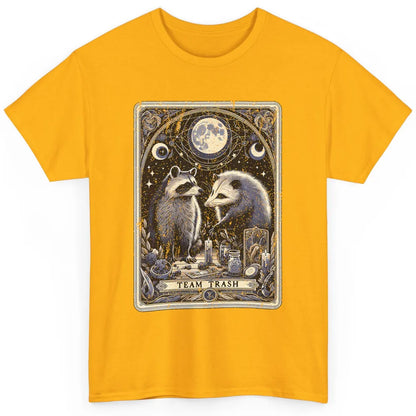 Team Trash Tarot Card Opossum Witchcraft Goth Possum Vintage Panda Raccoon Sarcastic Classic Unisex T-Shirt