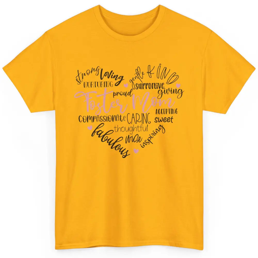 Foster Care Adoption Foster Mom Caring Giving Foster Love Classic Unisex T-Shirt