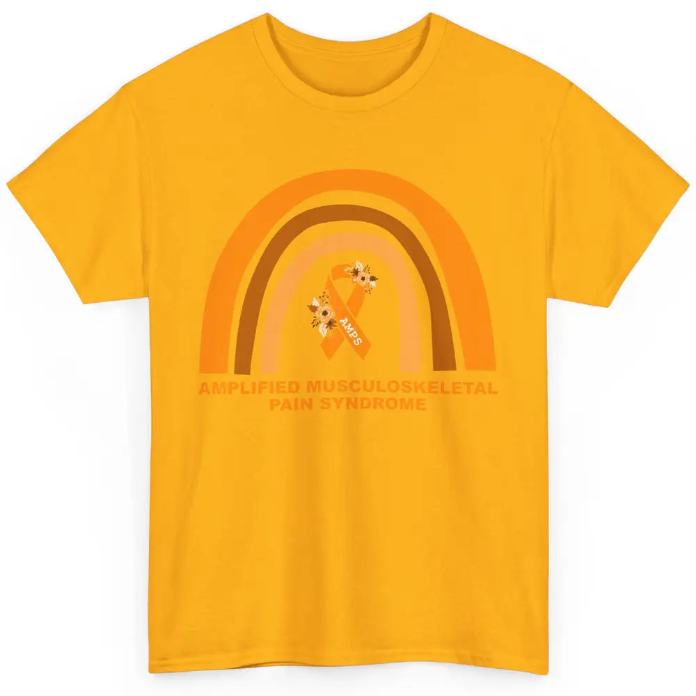 Amplified Musculoskeletal Pain Syndrome AMPS Orange Rainbow Classic Unisex T-Shirt