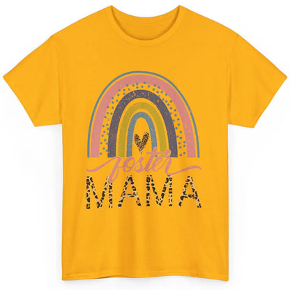 Foster Care Parents Leopard Rainbow Adoption Foster Mama Classic Unisex T-Shirt