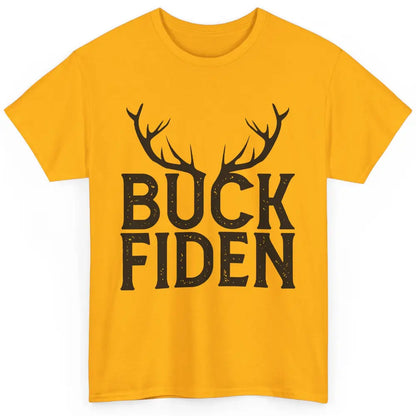 Funny Buck Fiden Deer I Will Not Comply Anti Biden Liberals Classic Unisex T-Shirt