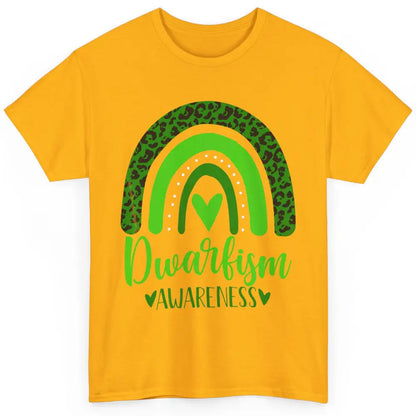 Dwarfism Awareness Month Wear Green Boho Heart Love Rainbow Classic Unisex T-Shirt