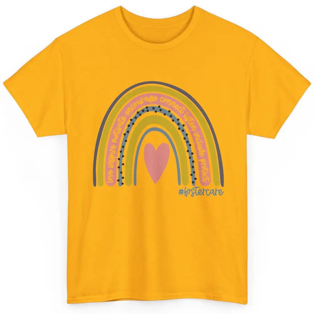 Foster Care Parents Support Rainbow Adoption Love Inspire Classic Unisex T-Shirt