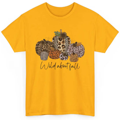 Leopard Pumpkin Patch Wild About Fall Thanksgiving Halloween Classic Unisex T-Shirt