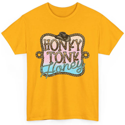 Cowboy Hat Rope Honky Tonk Honey Leopard Western Country Classic Unisex T-Shirt