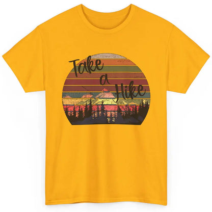 Vintage Take A Hike Sunset Hiker Hiking Camping Lover Gift Classic Unisex T-Shirt