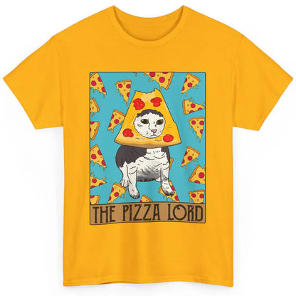 Funny Cat The Pizza Lord Tarot Card Meme Halloween Cat Classic Unisex T-Shirt