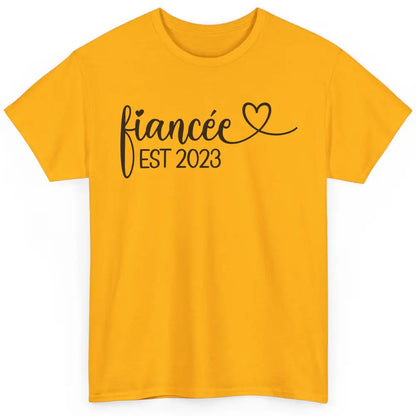 Fiancee Est 2023 Future Mrs. Engagement Bachelorette Gift Classic Unisex T-Shirt