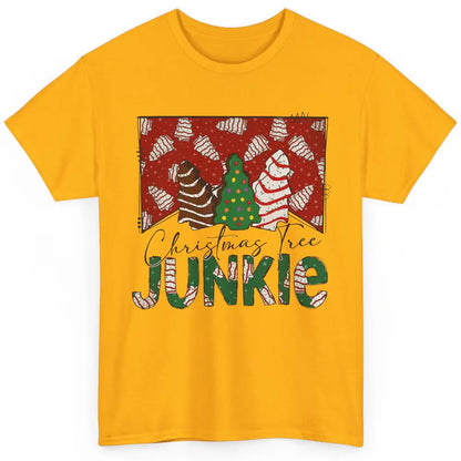 Funny Christmas Tree Cake Junkie Tis The Season Western Xmas Classic Unisex T-Shirt