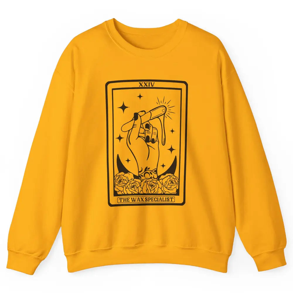 Wax Specialist Tarot Card Beautician Wax Hustler Cosmetology Unisex Crewneck Sweatshirt