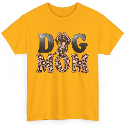 Dachshund Leopard Dog Mom Wiener Dog Lovers Dog Lady Classic Unisex T-Shirt