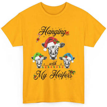 Funny Hanging With My Heifers Santa Heifer Christmas Costume Classic Unisex T-Shirt