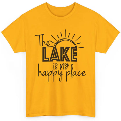 The Lake Is My Happy Place Summer Sunrays Lake Days Kayaking Classic Unisex T-Shirt