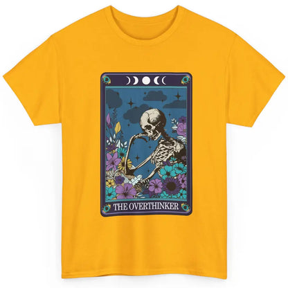 Floral Skeleton The Overthinker Tarot Card Halloween Costume Classic Unisex T-Shirt