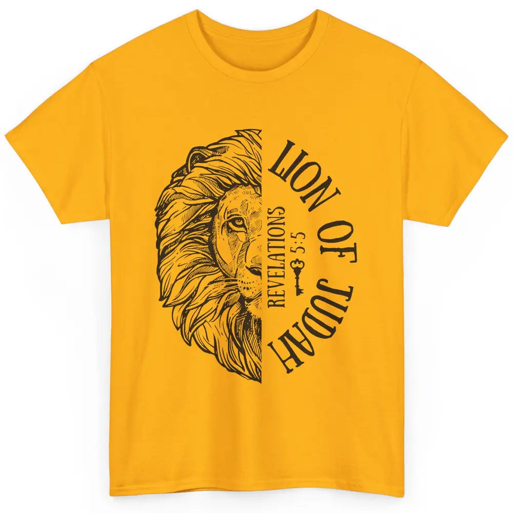 Yeshua Lion Of Judah Bible Verse Christian Faith Religious Classic Unisex T-Shirt