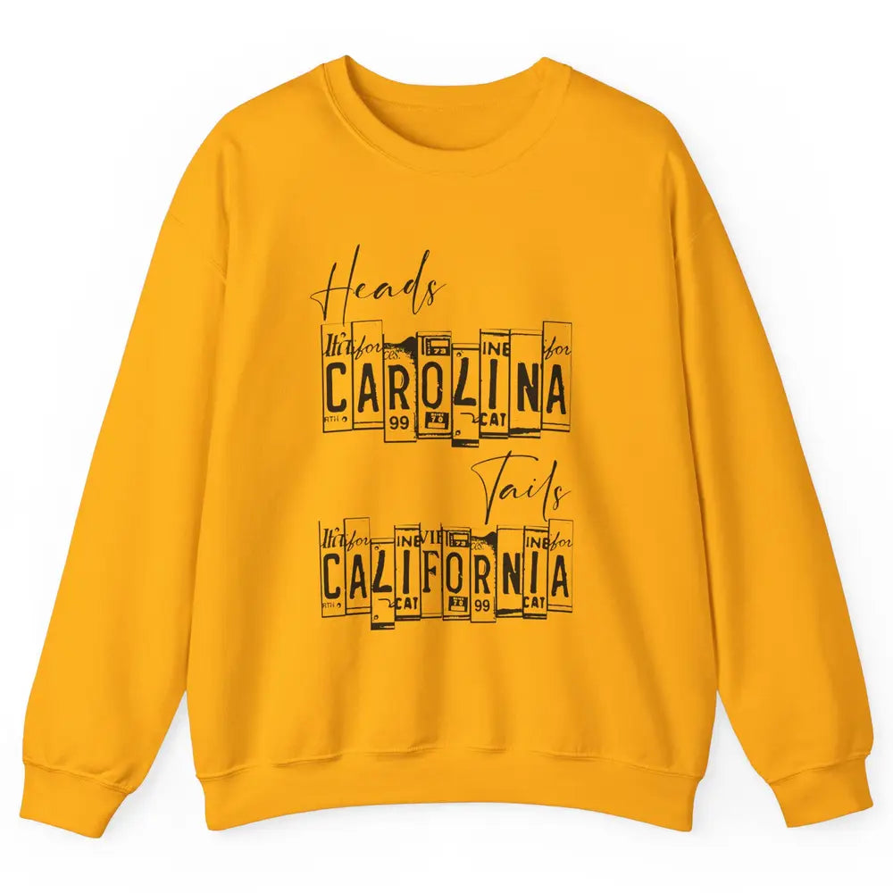 Vintage Heads Carolina Tail California Western Country Music Unisex Crewneck Sweatshirt