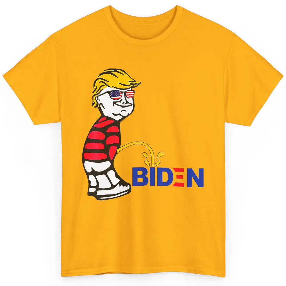 Funny Anti Joe Biden Vote Donald Trump 2024 Patriotic Humor Classic Unisex T-Shirt